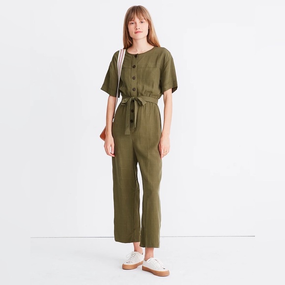 Madewell Short-Sleeved Belted Jumpsuit (S) - Picture 6 of 10